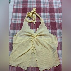 SHEIN Light Yellow Knitwear